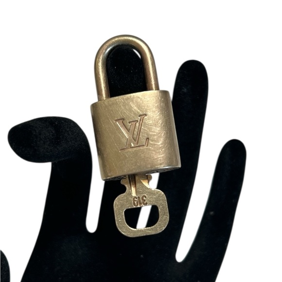 Louis Vuitton Gold Padlock with Key #319 - Picture 1 of 3